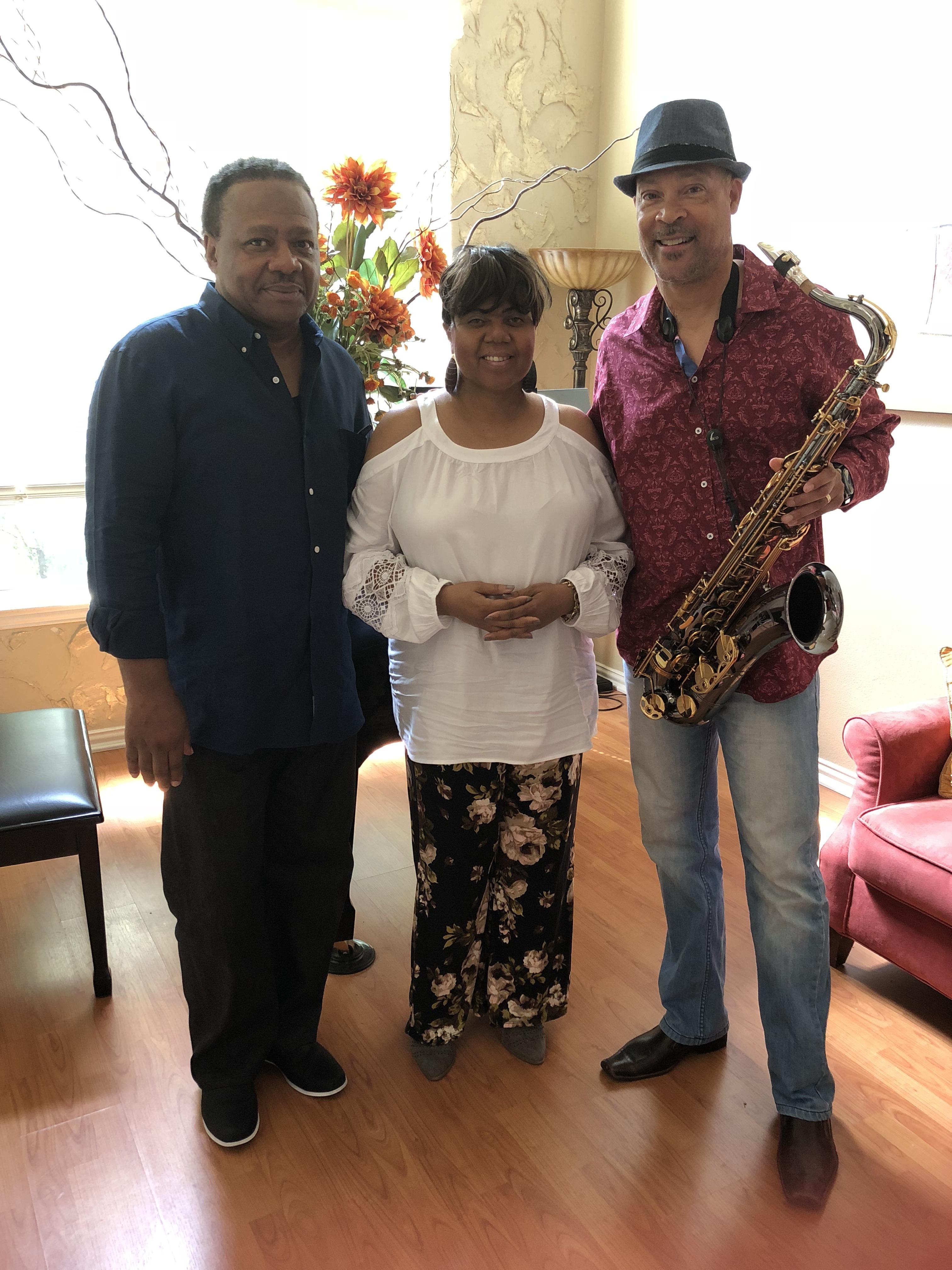 With music producer Connor Conrad and saxophonist Tom Braxton