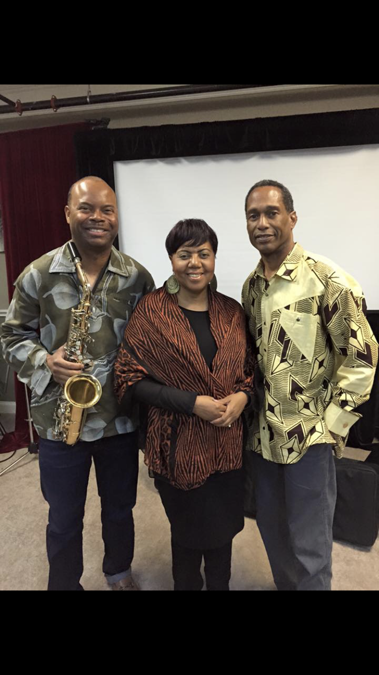 With saxophonist Forrest Davis and keyboardist Norman Williams 