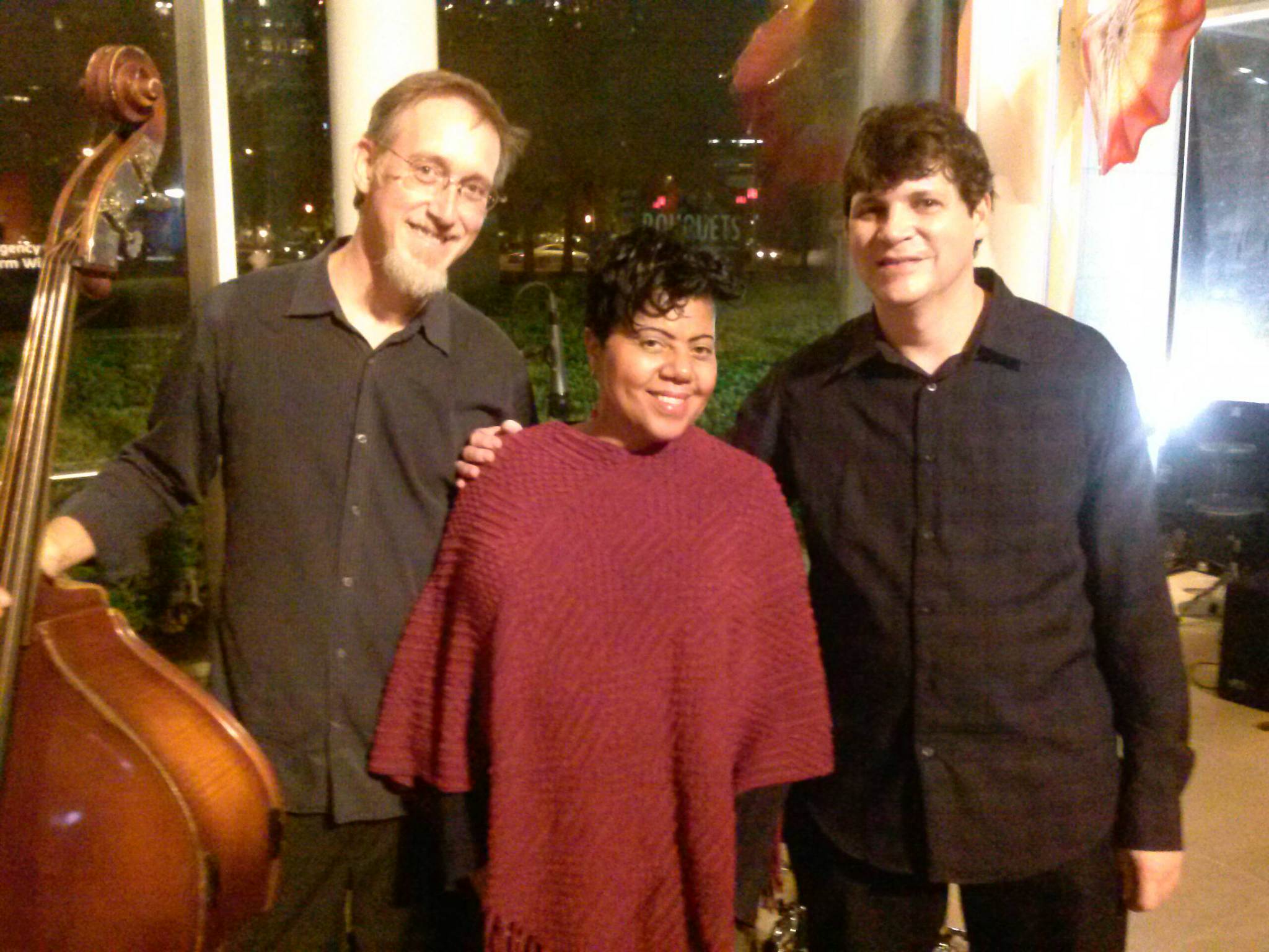 With bassist Jonathan Fisher and drummer Andrew Griffith at the DMA